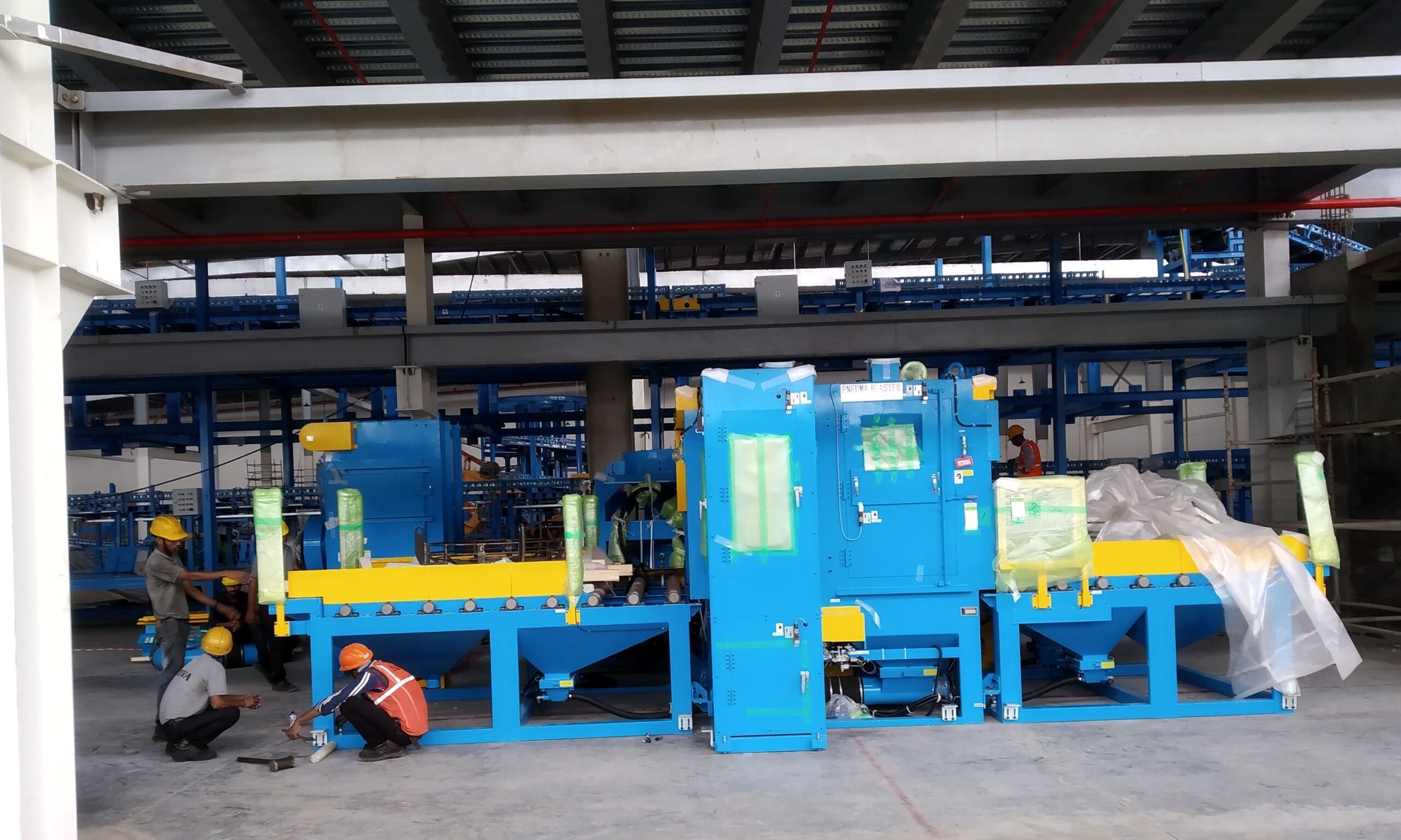 Factory floor machinery